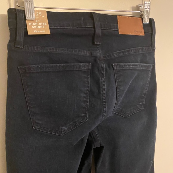 MADEWELL 9” High Rise Skinny Jeans Cold Blue Wash - Picture 5 of 8